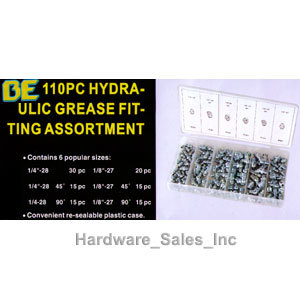 New grease nipple assortment kit standard sae 110PC 
