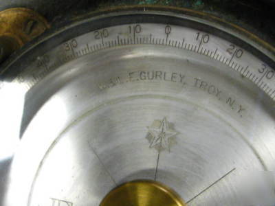  w & l e gurley civil engineer or surveyor transit +box
