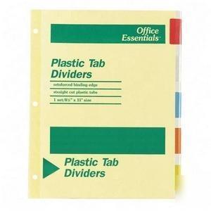 Avery dividers office essentials plastic 5 tab dividers