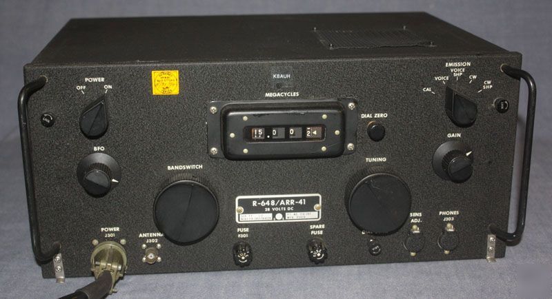 Collins r-648/arr-41 ham radio receiver airborne r-390A