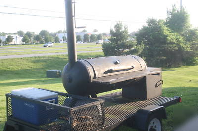 Smoker on a trailer