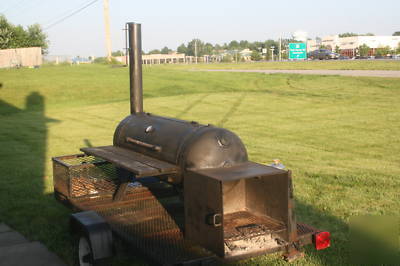 Smoker on a trailer