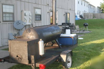 Smoker on a trailer
