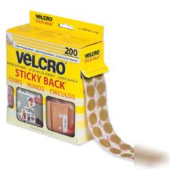 Velcro tape combo packs 34 dots beige