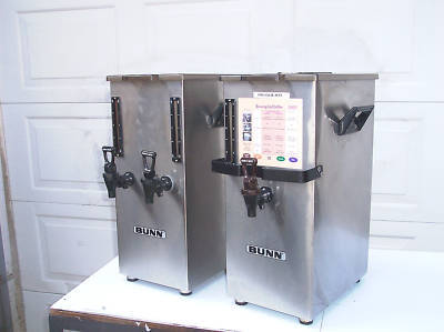 (2) bunn TD4T commercial ice tea dispensers iced