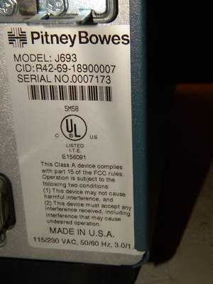 Pitney bowes J693 / datamax 4208 thermal label printer