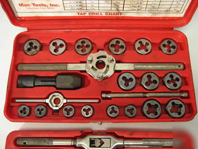 Mac tools 3606TS sae taps & dies set #4 1/2