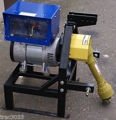 New 15 kw pto generator with drive shaft and stand