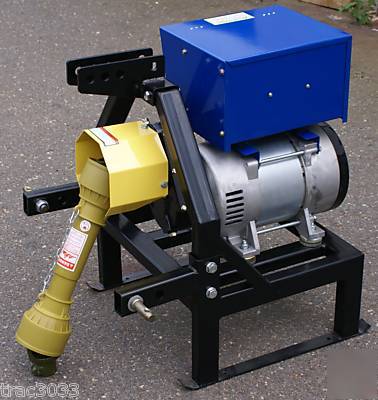 New 15 kw pto generator with drive shaft and stand