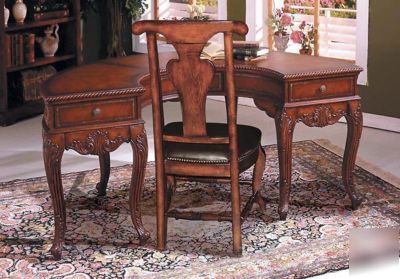 New london salon check in oval desk mahogany martelle 