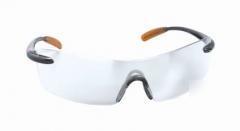 3Mâ„¢ protective eyewear 1744-4, black frame, silver mirr