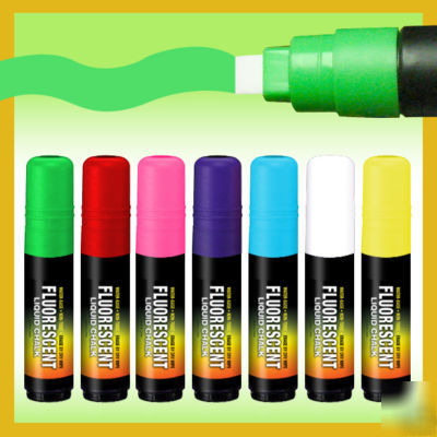 7 dry erase liquid chalk neon menuboard markers 10MM