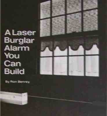 Laser burglar alarm 1973 howto build plans