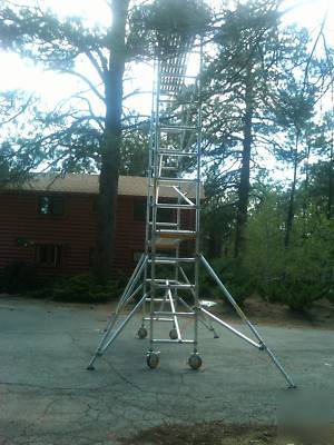 Like new upright aluminum aerial platform condition**