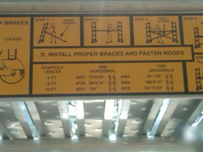 Like new upright aluminum aerial platform condition**