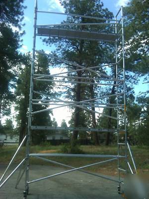 Like new upright aluminum aerial platform condition**
