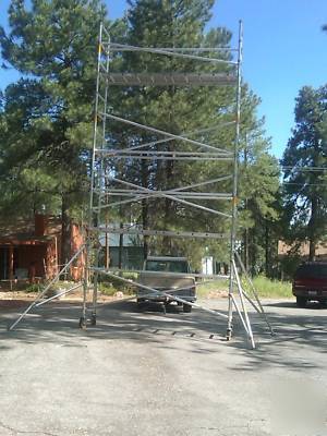Like new upright aluminum aerial platform condition**