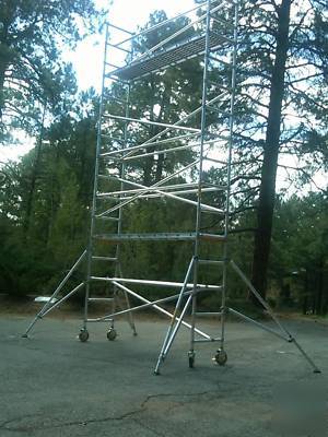 Like new upright aluminum aerial platform condition**