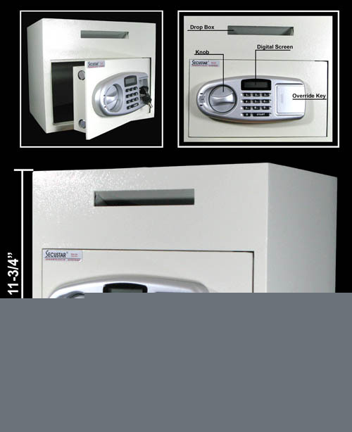 New electronic depository safe security drop safe