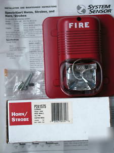 Four system sensor spectralert horn/strobe P241575 