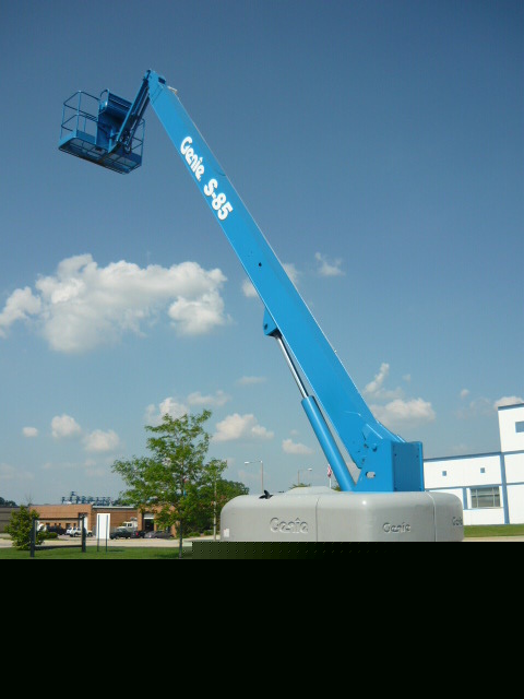 Genie s-85 boomlift 4X4 man lift diesel work ready jib