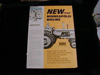 1964 minneapolis moline tractor ad centerfold 116