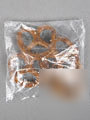 5000 clear 1 mil 3 x 3 plastic poly bags flip flap top 