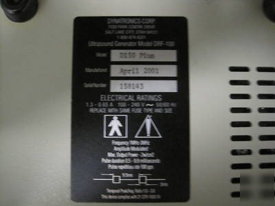 Dynatron 150 ultrasound physical therapy / chiropractic