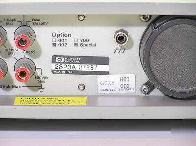 Hp agilent 3458A 8-1/2 digit multimeter opt 002, H01