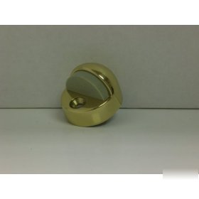 Ives polished solid brass floor dome door stop