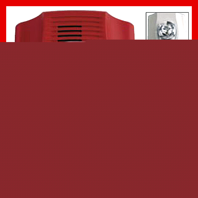 New spectralert sensor outdoor speaker strobe red spsrk