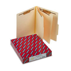 Smead sixsection manila classification folders
