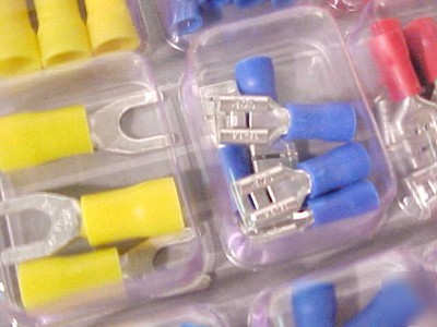 40PC electrical crimp connectors spade butt splice ring