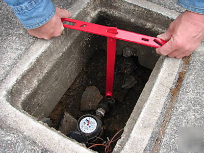 Emergency utility shut-off wrench for gas & water
