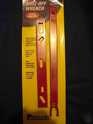 Emergency utility shut-off wrench for gas & water