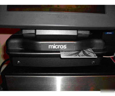 Micros pos station touch screen cashdrawer printer msr 