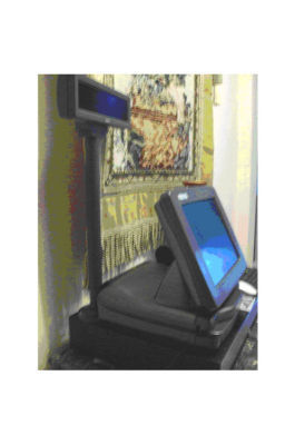 Micros pos station touch screen cashdrawer printer msr 