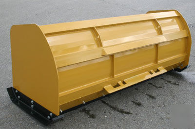 New 8' snow pusher blade box plow skid steer loader
