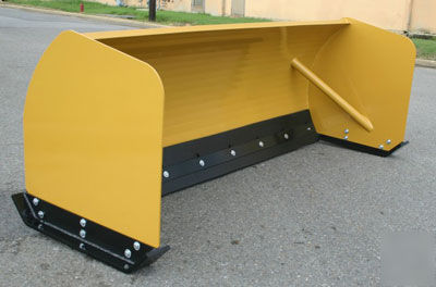 New 8' snow pusher blade box plow skid steer loader