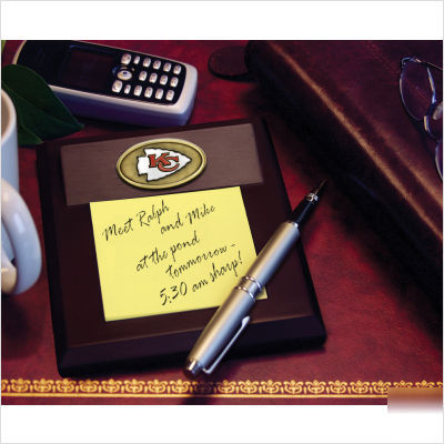 The memory company kansas city chiefs memo pad holder