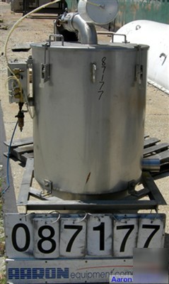 Used: product hopper, 304 stainless steel. 25