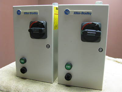 (2) 112-C12FBA1D-1 allen-bradley combo motor controls