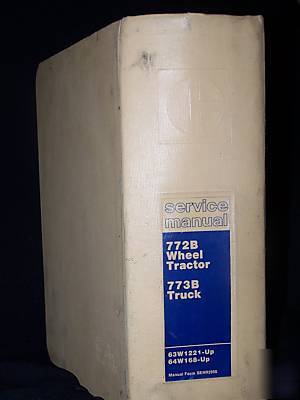 Caterpillar service manual 772B tractor 773B truck nice