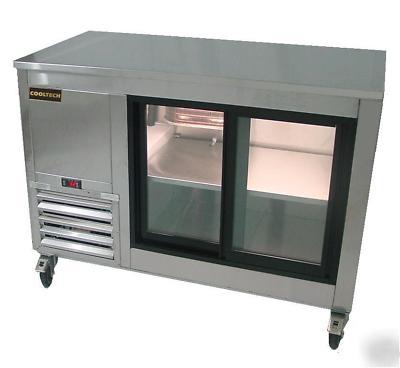 Cooltech stainless steel back bar display cooler 48