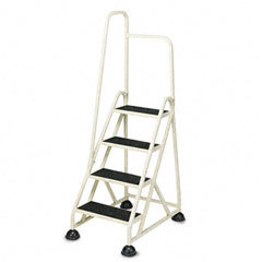 Cramer fourstep stopstep aluminum ladder with handrail