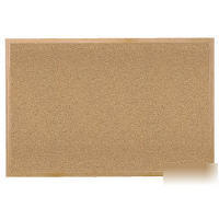 Oak framed natural cork bulletin board 24