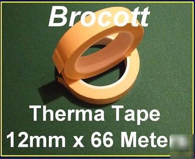 Yellow 130Ëšc adhesive coil winding tape, 12MM x 66M