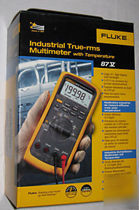 Fluke 87-v 87V true rms digital multimeter temperature