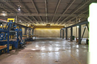 4 15 ton bridge cranes and 950FT runway crane hoist 