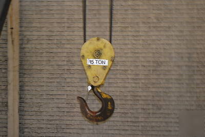 4 15 ton bridge cranes and 950FT runway crane hoist 